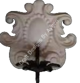 Boyanabilir Polyester Ham Objeler -DUVAR APLİK MUMLUK 18 X 20 CM