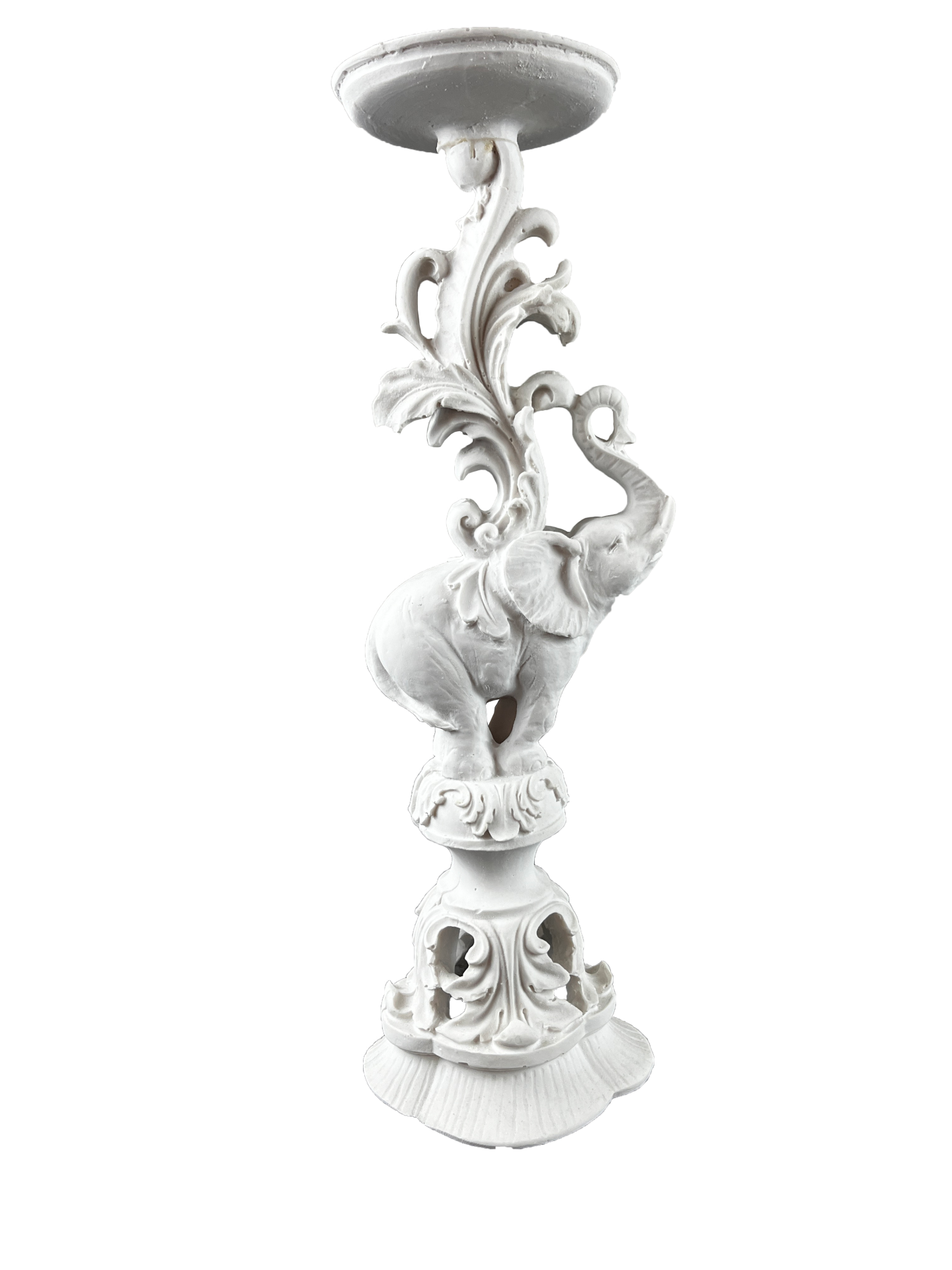Boyanabilir Polyester Ham Objeler - BÜYÜK FİL ŞAMDAN 34X12 CM