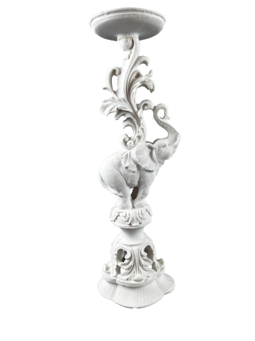Boyanabilir Polyester Ham Objeler - BÜYÜK FİL ŞAMDAN 34X12 CM