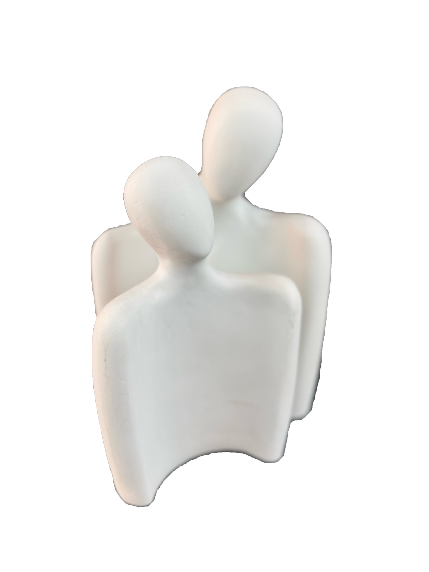 Boyanabilir Polyester Ham Objeler - SARILAN SOYUT ÇİFT 24x16 CM