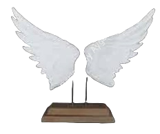 Boyanabilir Polyester Ham Objeler -KAİDELİ BÜYÜK KANAT 47X36 CM