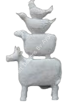 Boyanabilir Polyester Ham Objeler -BREMEN ÇALGICILARI 28,5X15 CM