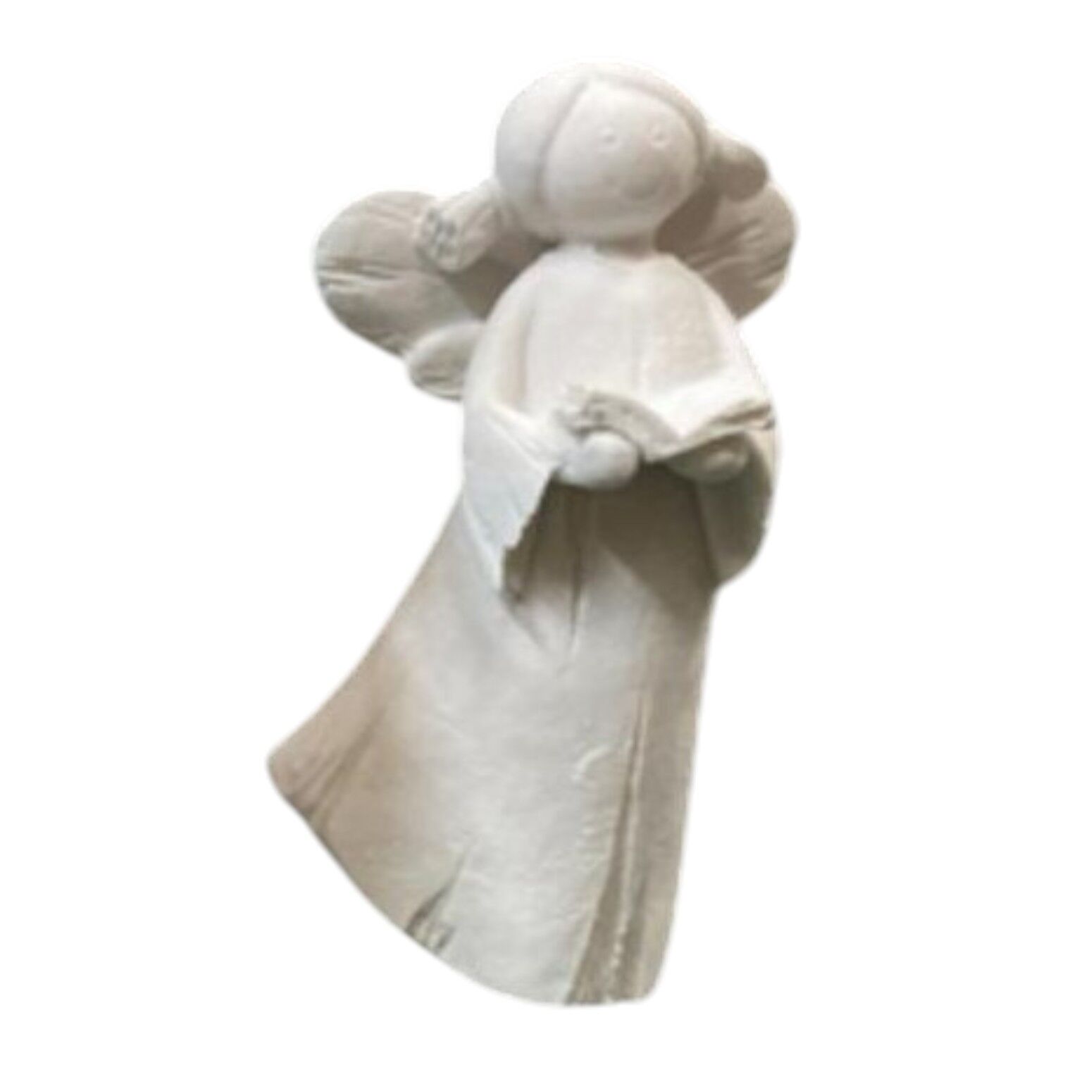 Boyanabilir Polyester Ham Objeler - KÜÇÜK MELEK KIZ KİTAPLI 10x4 CM