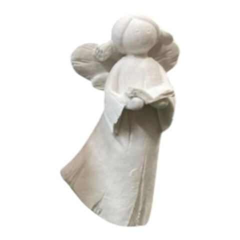 Boyanabilir Polyester Ham Objeler - KÜÇÜK MELEK KIZ KİTAPLI 10x4 CM