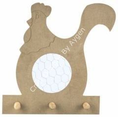 Boyanabilir Ahşap Ham Objeler -HOROZ ASKILIK 36x36