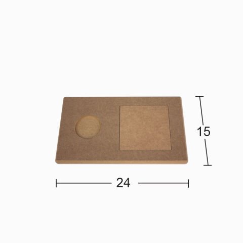 Boyanabilir Ahşap Ham Objeler - KAROLU KAHVE SUNUMLUK