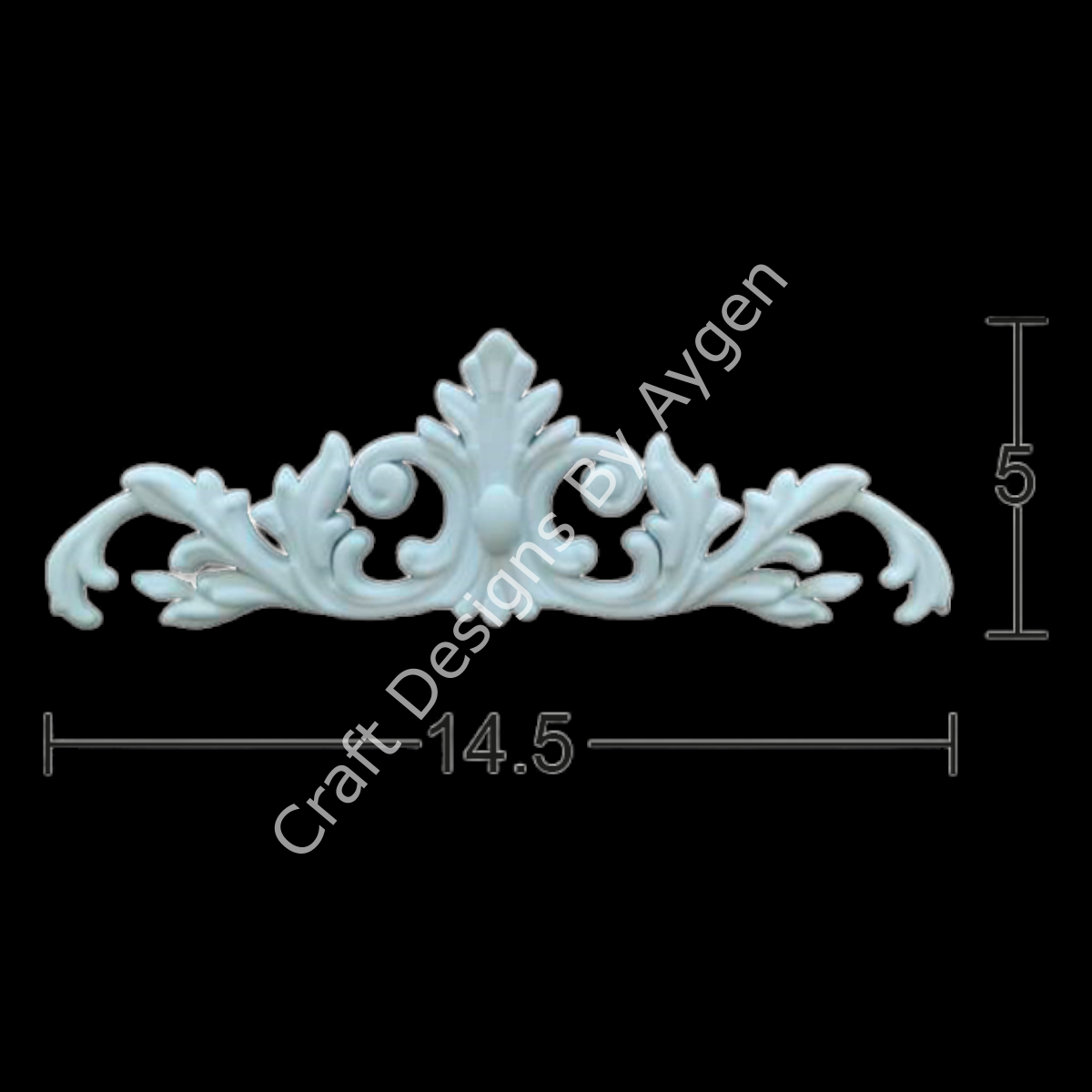 Boyanabilir Çıta&Aplik Objeler -ESNEK APLİK EA 06 14.5 X 5 CM