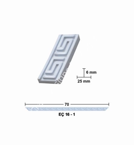 Boyanabilir Çıta&Aplik Objeler -EÇ 16-1 70 cm ESNEK MOBİLYA ÇITASI