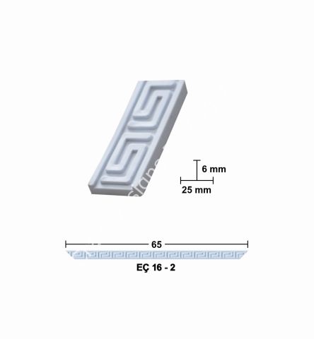Boyanabilir Çıta&Aplik Objeler -EÇ 16-2 65 cm ESNEK MOBİLYA ÇITASI