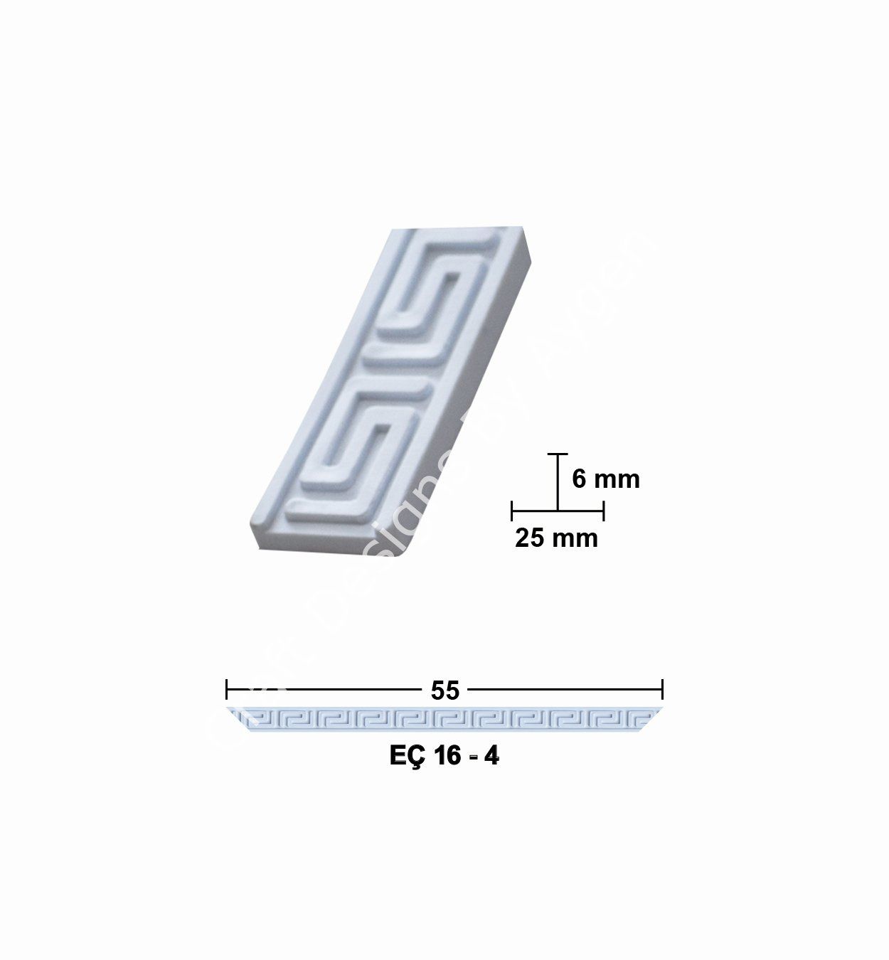 EÇ 16-4 55 cm ESNEK MOBİLYA ÇITASI