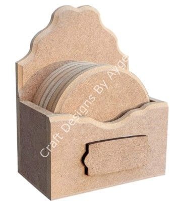 Boyanabilir Ahşap Ham Objeler - BARDAK ALTLIĞI YUVARLAK