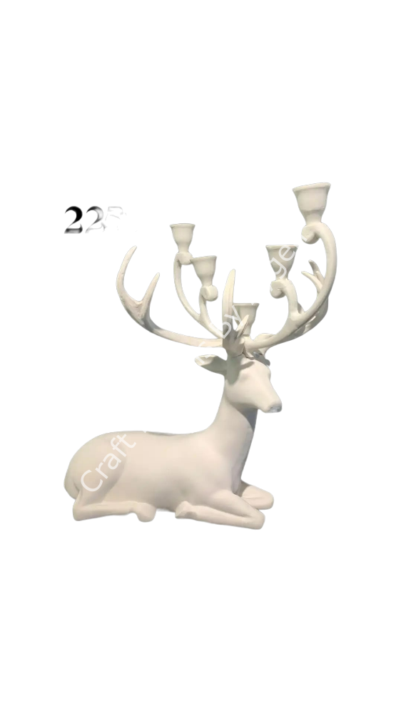 Boyanabilir Polyester Ham Objeler -OTURAN DURAN ŞAMDAN GEYİK