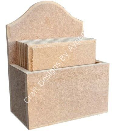 Boyanabilir Ahşap Ham Objeler - BARDAK ALTLIĞI KARE