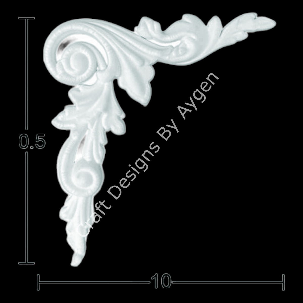 Boyanabilir Çıta&Aplik Objeler -ESNEK APLİK EA 23 10.5 X 10 CM