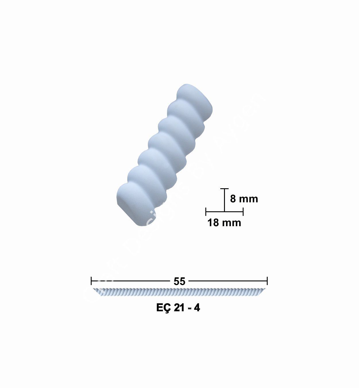 Boyanabilir Çıta&Aplik Objeler -EÇ 21-4 55 cm ESNEK MOBİLYA ÇITASI