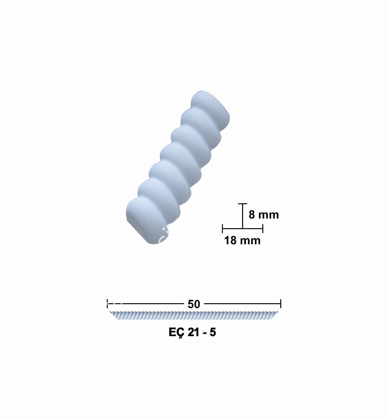 Boyanabilir Çıta&Aplik Objeler -EÇ 21-5 50 cm ESNEK MOBİLYA ÇITASI