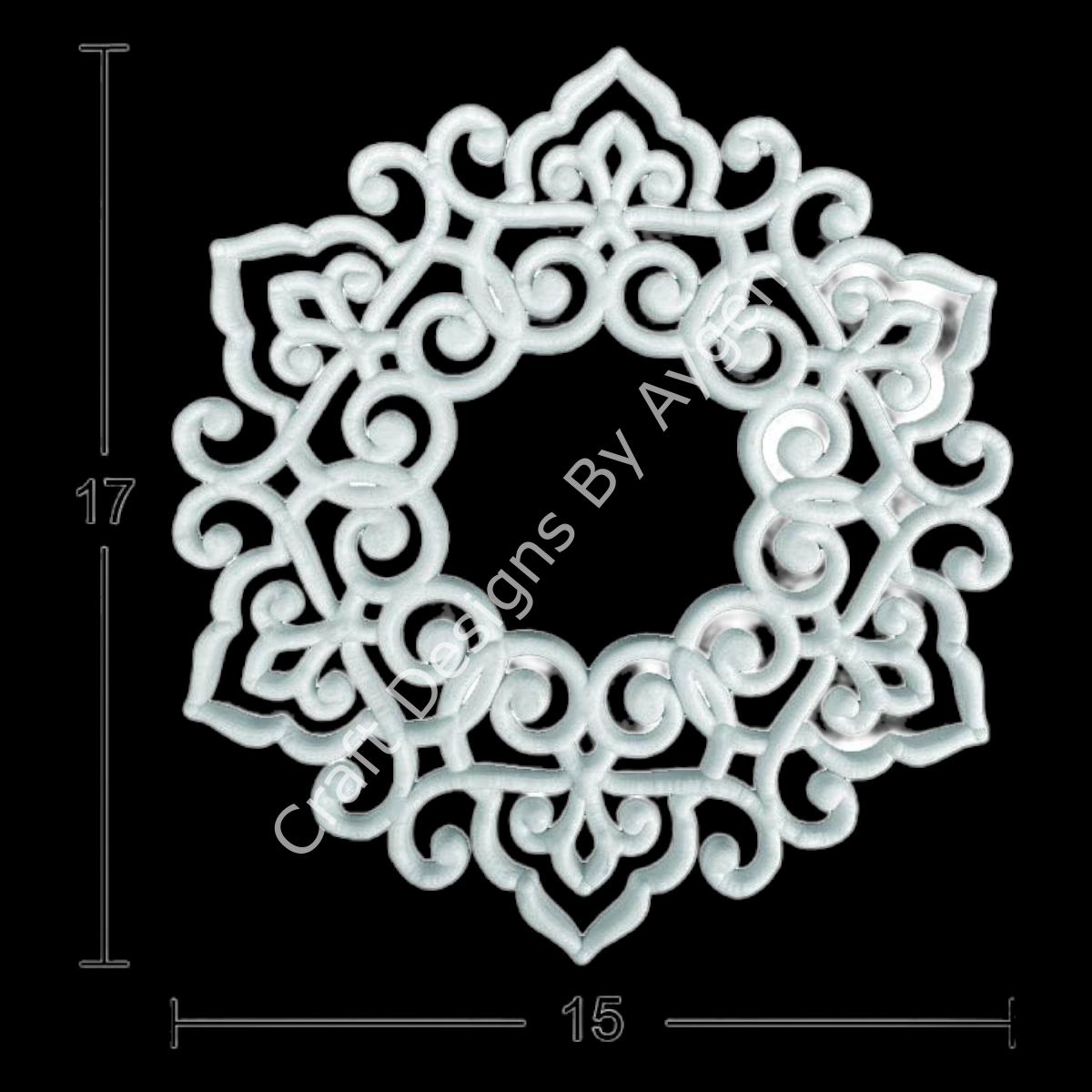 Boyanabilir Çıta&Aplik Objeler -ESNEK APLİK EA 46 15 X 17 CM