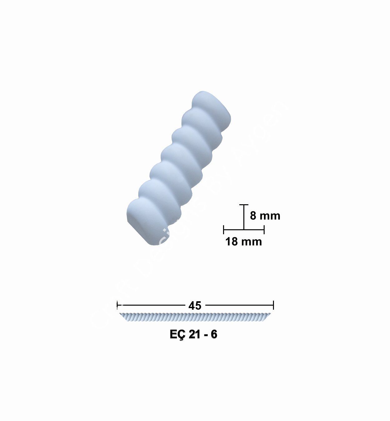 EÇ 21-6 45 cm ESNEK MOBİLYA ÇITASI