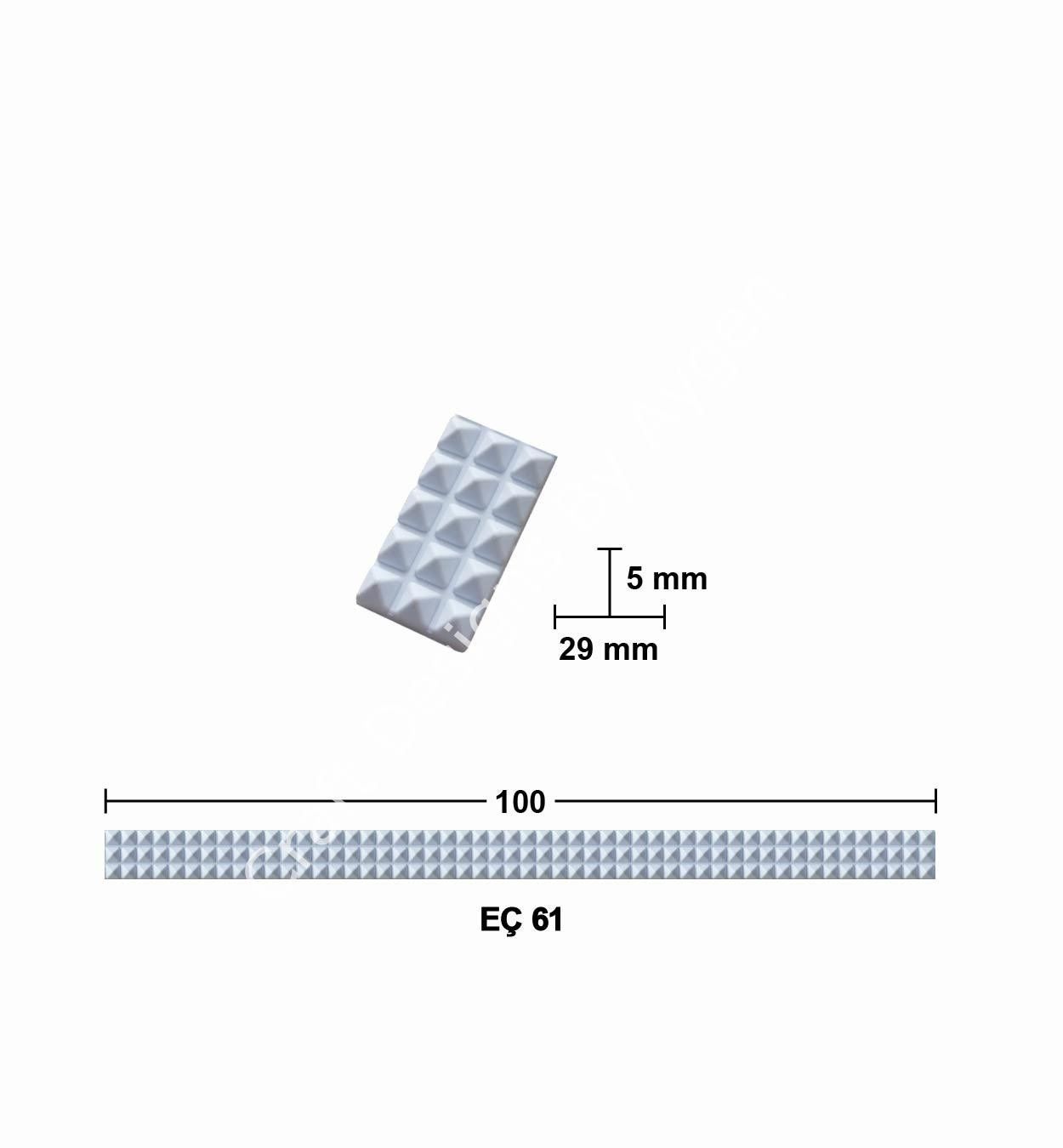 Boyanabilir Çıta&Aplik Objeler -EÇ 61 100 cm ESNEK MOBİLYA ÇITASI