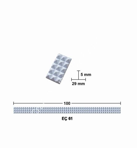Boyanabilir Çıta&Aplik Objeler -EÇ 61 100 cm ESNEK MOBİLYA ÇITASI