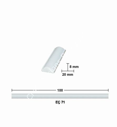 Boyanabilir Çıta&Aplik Objeler -EÇ 71 100 cm ESNEK MOBİLYA ÇITASI