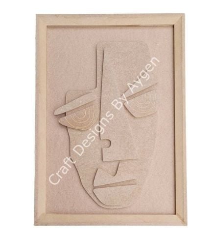 Boyanabilir Ahşap Ham Objeler - BÜYÜK AFRİKA PANO