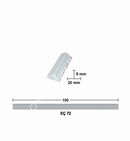 Boyanabilir Çıta&Aplik Objeler -EÇ 72 100 cm ESNEK MOBİLYA ÇITASI