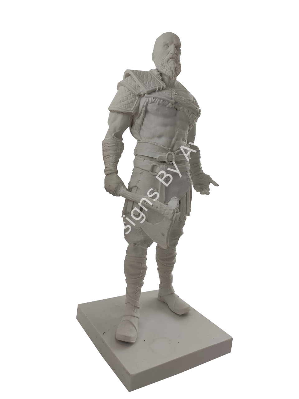 Boyanabilir Polyester Ham Objeler -KRATOS(BALTALI ADAM) 31X12 CM