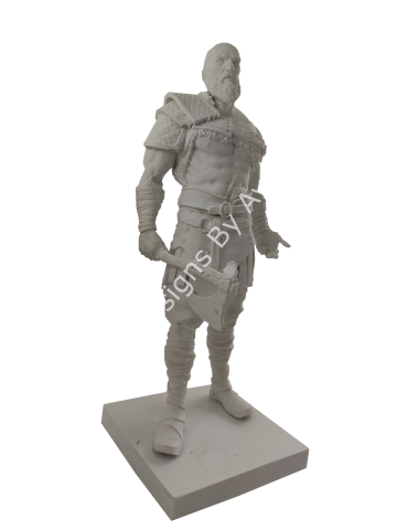 Boyanabilir Polyester Ham Objeler -KRATOS(BALTALI ADAM) 31X12 CM