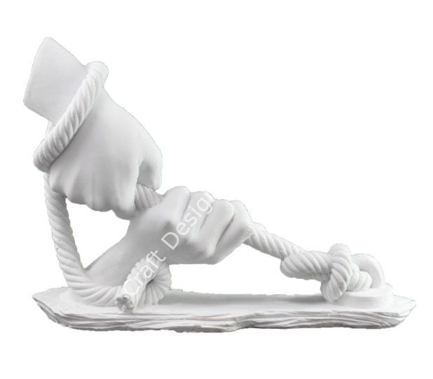 Boyanabilir Polyester Ham Objeler -HALAT TUTAN ELLER 36X28 CM