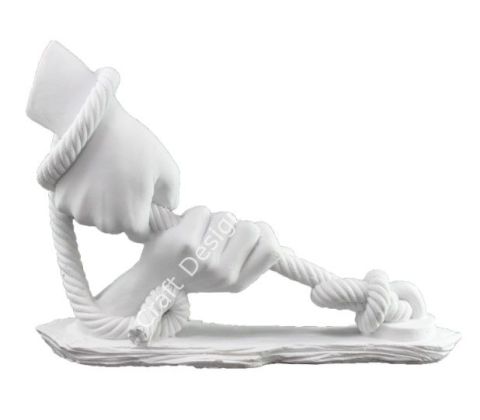 Boyanabilir Polyester Ham Objeler -HALAT TUTAN ELLER 36X28 CM