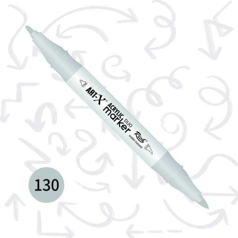 ART-X ACRYLIC MARKER DUO - BEYAZ