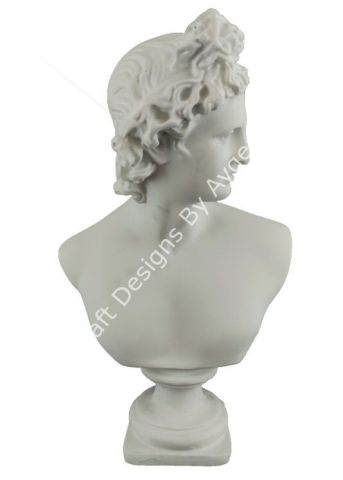 Boyanabilir Polyester Ham Objeler -KAİDELİ SAĞA BAKAN ERKEK BÜST 31X19 CM