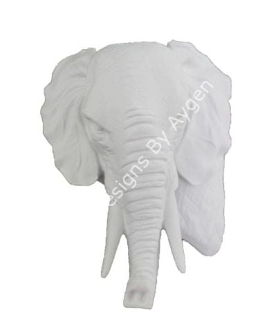 Boyanabilir Polyester Ham Objeler -FİL KAFASI 23X18 CM