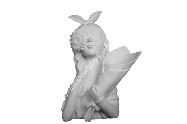 Boyanabilir Polyester Ham Objeler -BUKETLİ KIZ