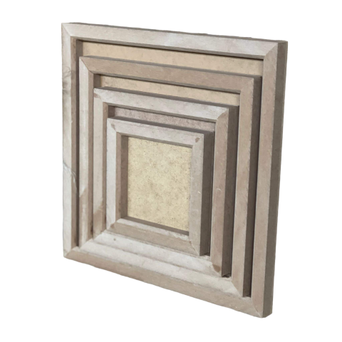 Boyanabilir Ahşap Ham Objeler - PROMOSYON KARE PANO