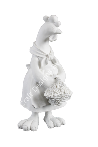 Boyanabilir Polyester Ham Objeler -KÜÇÜK TAVUK