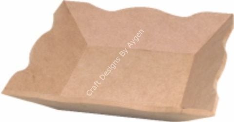 Boyanabilir Ahşap Ham Objeler -KARE EKMEK SEPETİ 28X28