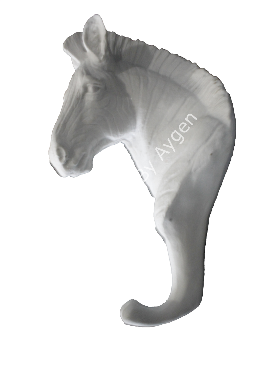 Boyanabilir Polyester Ham Objeler -ZEBRA DUVAR ASKISI(15X7CM)