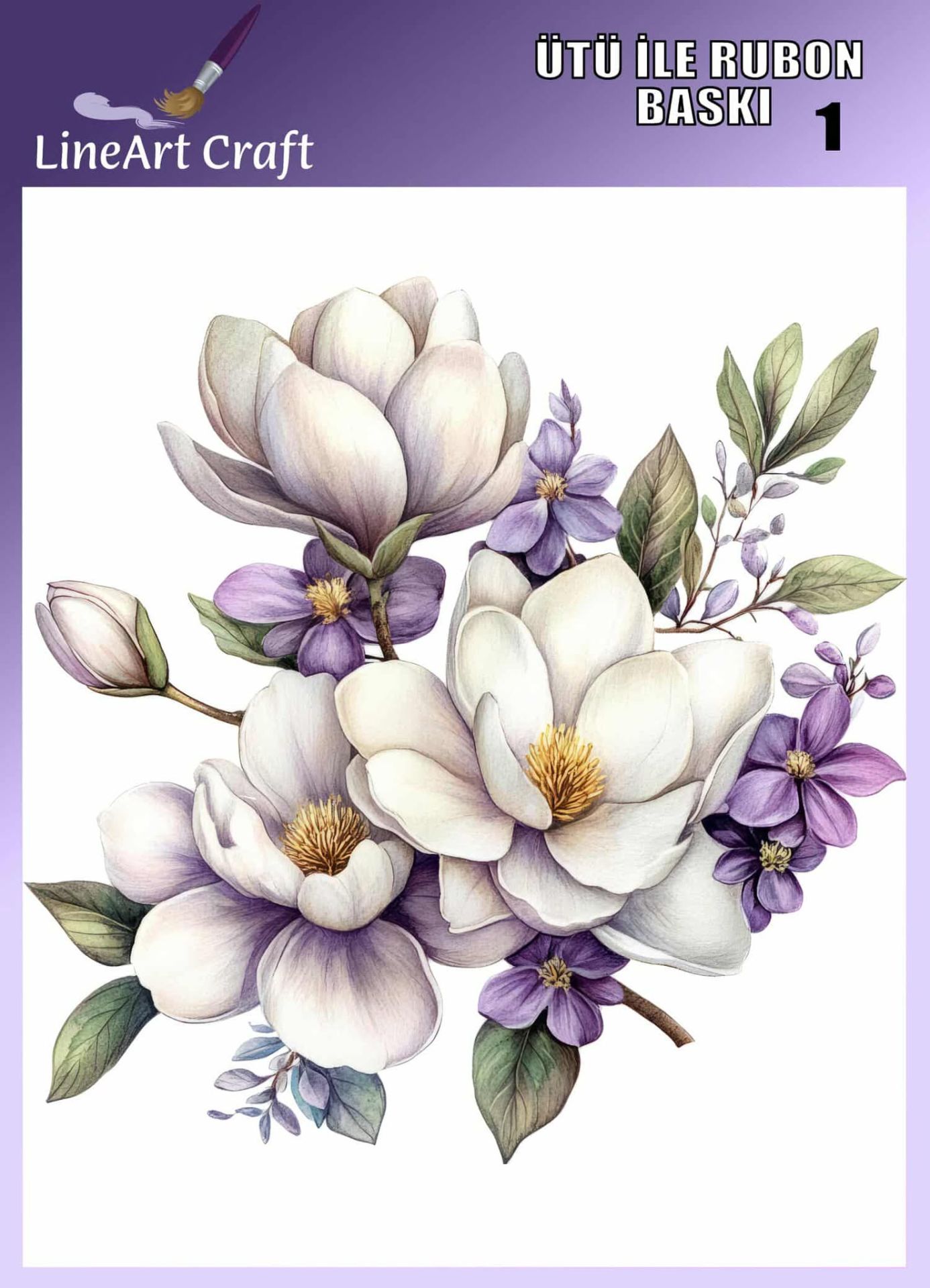 ÜTÜ ILE RUB ON TRANSFER – NO: 1 30×30 CM