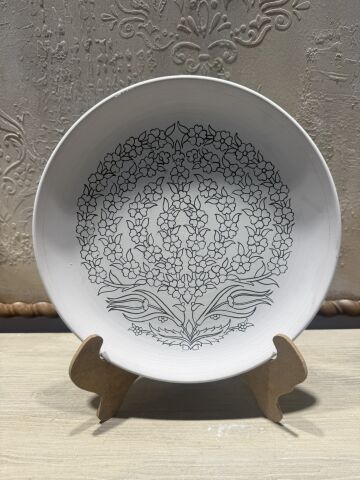 Çini Tahrirli Bisküvi - HAYAT AĞACI 30 CM TABAK