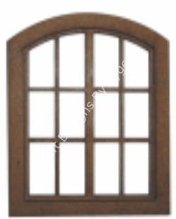 Boyanabilir Ahşap Ham Objeler - MİNYATÜR PENCERE KÜÇÜK TEKLİ