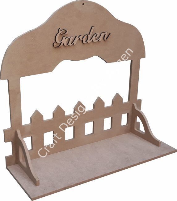 Boyanabilir Ahşap Ham Objeler - GARDEN ÇİTLİ RAF