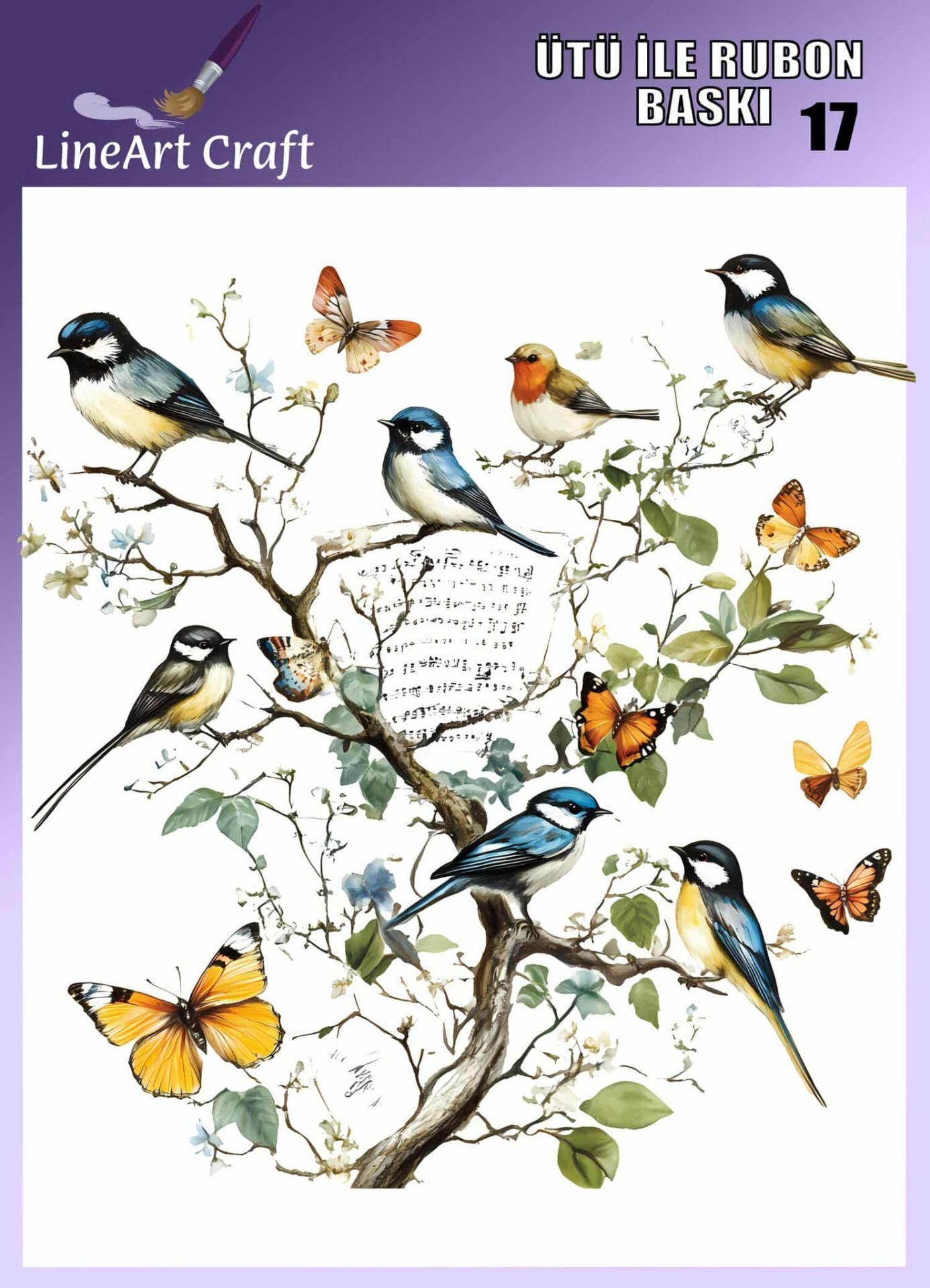 ÜTÜ ILE RUB ON TRANSFER – NO: 17 30×30 CM