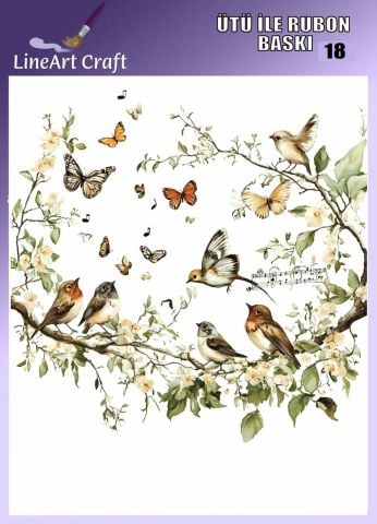 ÜTÜ ILE RUB ON TRANSFER – NO: 18 30×30 CM