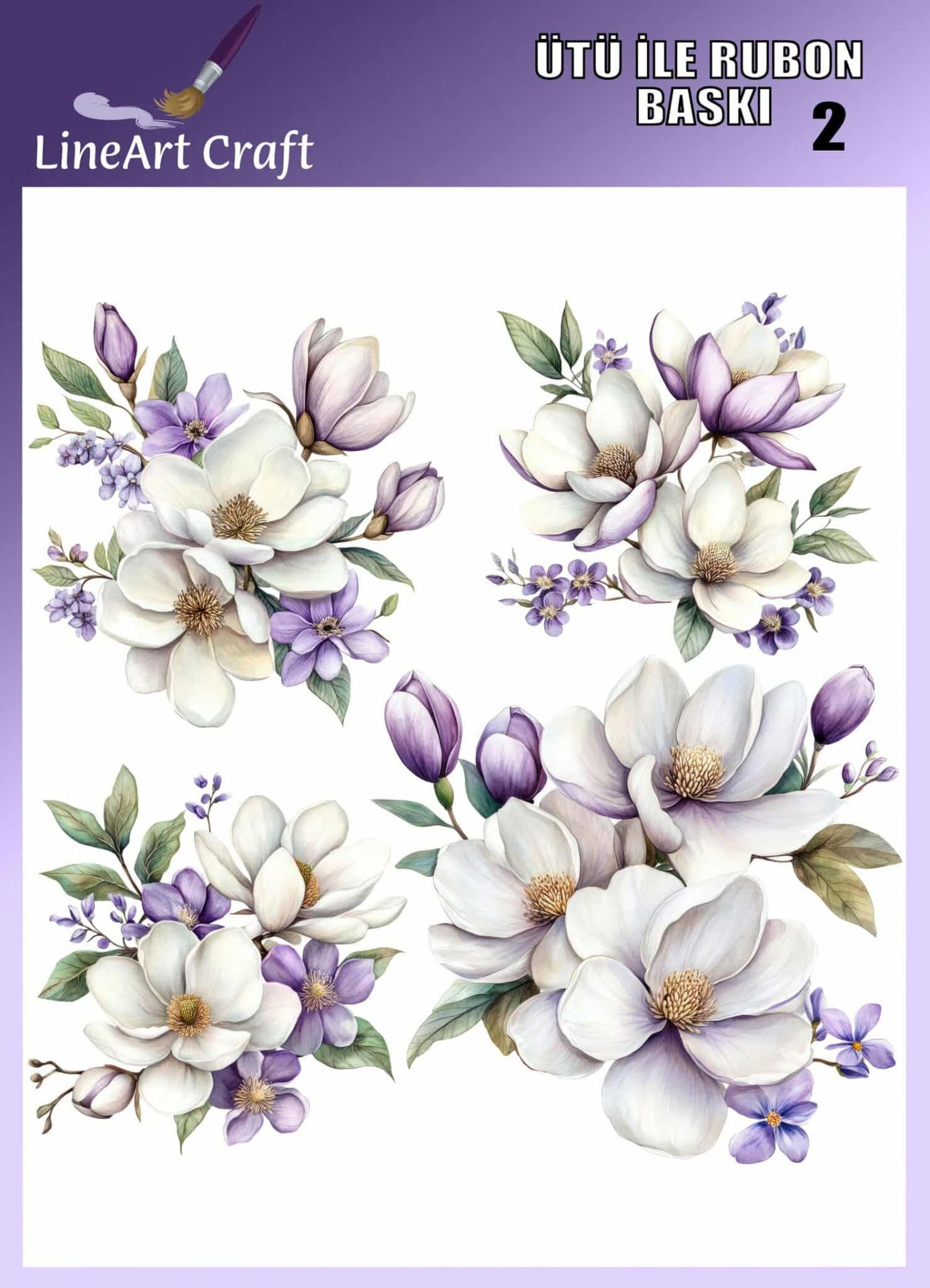 ÜTÜ ILE RUB ON TRANSFER – NO: 2 30×30 CM