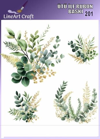 ÜTÜ ILE RUB ON TRANSFER – NO: 201 30×30 CM