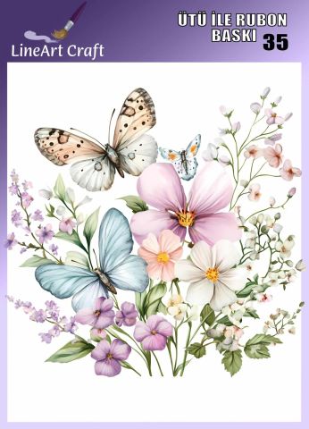ÜTÜ ILE RUB ON TRANSFER – NO: 35 30×30 CM