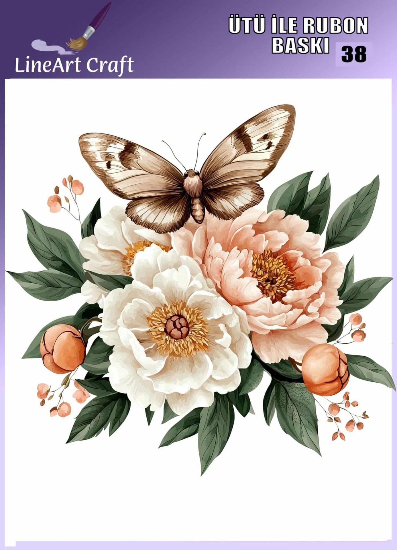 ÜTÜ ILE RUB ON TRANSFER – NO: 38 30×30 CM